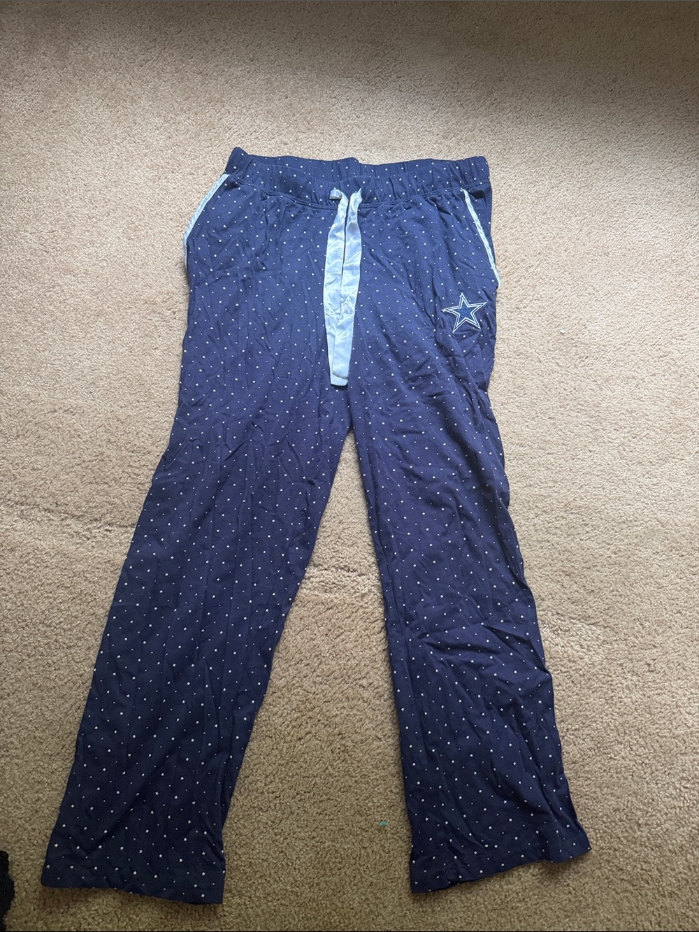 Dallas Cowboys Pajama Pants with Polka Dots